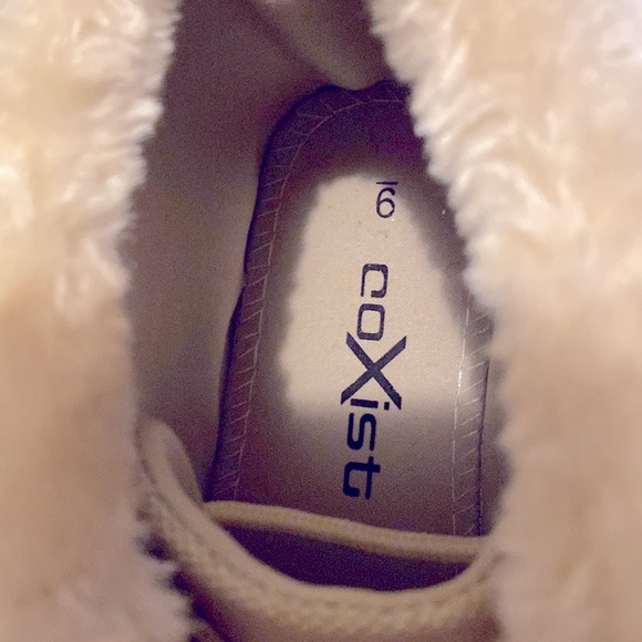 Orly CoXist Tan Canva Faux Fur Ankle Boots - Picture 6 of 8